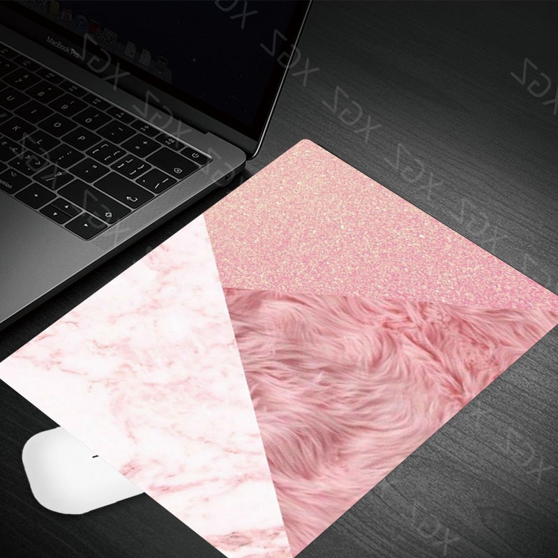 Yzuoan Products Black White Pink Marble Office Mice Gamer Soft Mouse Pad Small Size for 180*220*2mm Gaming Mousepads