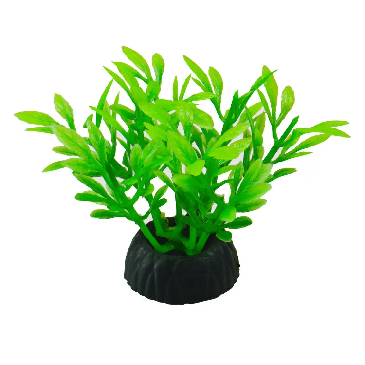 Aquário artificial decorativo pvc plantas aquáticas simulação água ervas daninhas ornamento tanque de peixes grama decoração acessórios: YELLOW