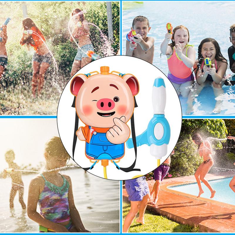 Tank Rugzak Water Spelen Speelgoed Cartoon Vorm Strand Kinderen Water Sproeier Trekken Zak Simulatie Playset