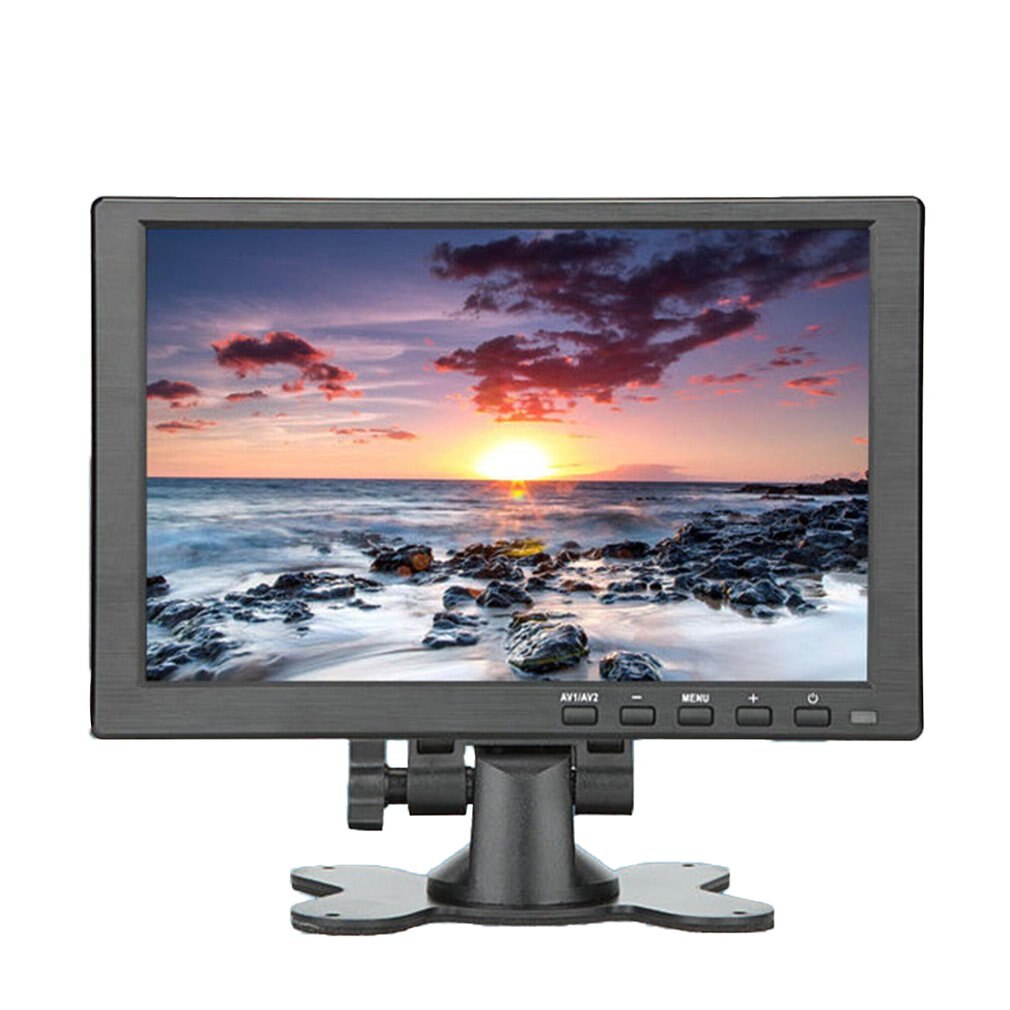 10 polegada monitor portátil hdmi 1920x1080 hd ips display computador led monitor com estojo de couro para ps4 pro/xbox/telefone: Default Title