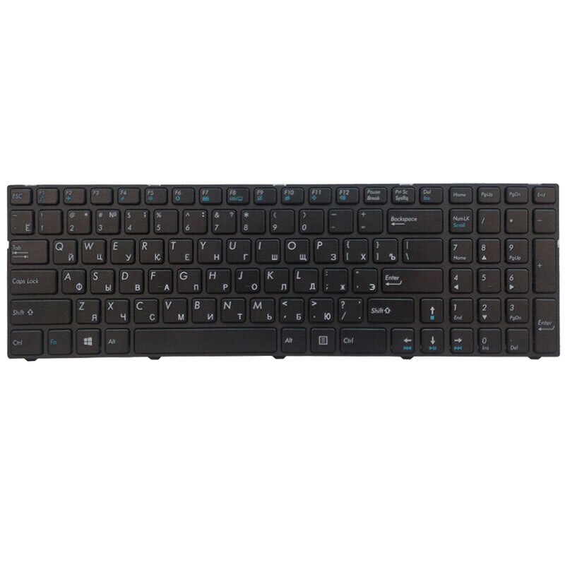 Ruso teclado del ordenador portátil para DNS 0170702, 0170703, 0170704, 0170705, 0800933, 0801151, 0801208, 0801263, 0801482, 0801484, 0801511 C17A.