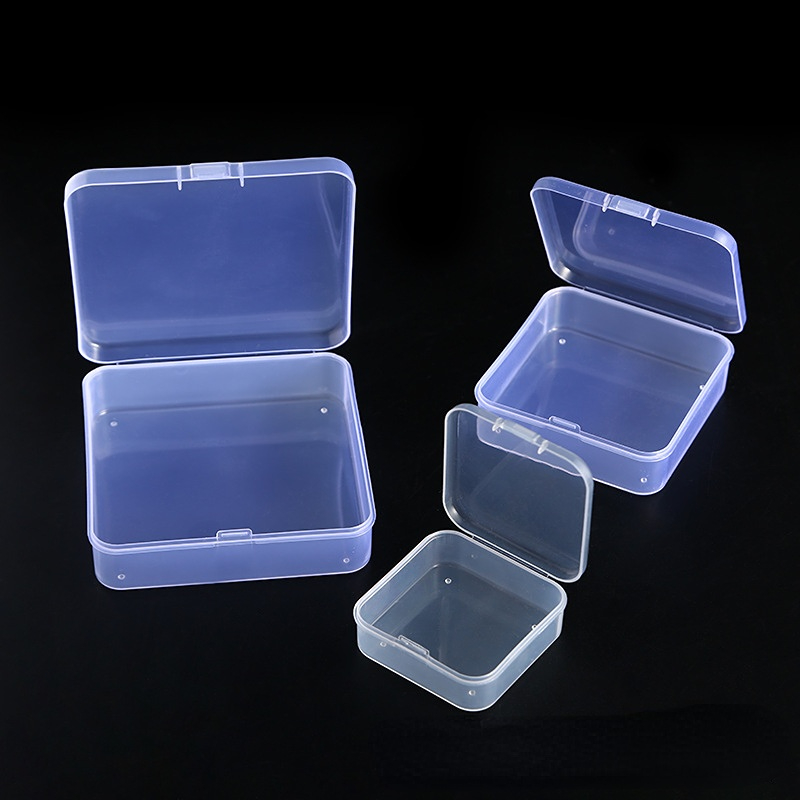 Mini Plastic Box Rectangular Box Translucent Box Packing Box Storage Box Dustproof Durable Strong Jewelry Storage Case Container
