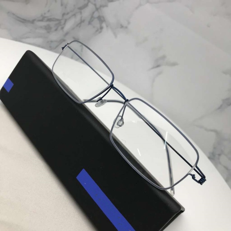 Denmark Titanium Rim Square Glasses Frame Eyewear No Screw Handmade Myopia Optical Eyeglasses Frames