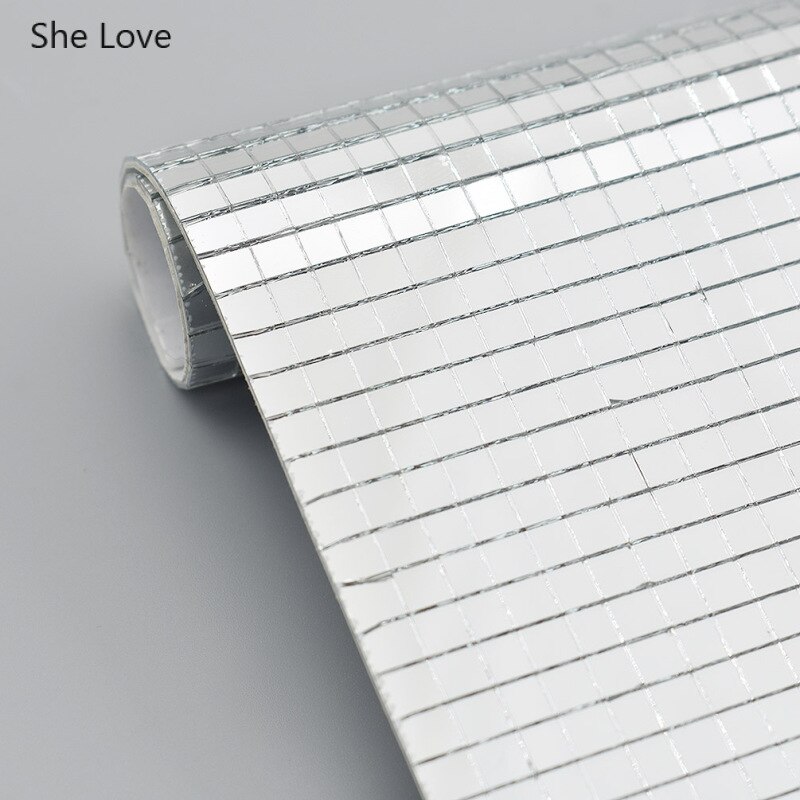 Ze Liefde Zelfklevende Echt Glas Mozaïek Tegels Vierkante Spiegel Tegel Mozaïek Voor DIY Home Decoratie Handgemaakte Ambachten