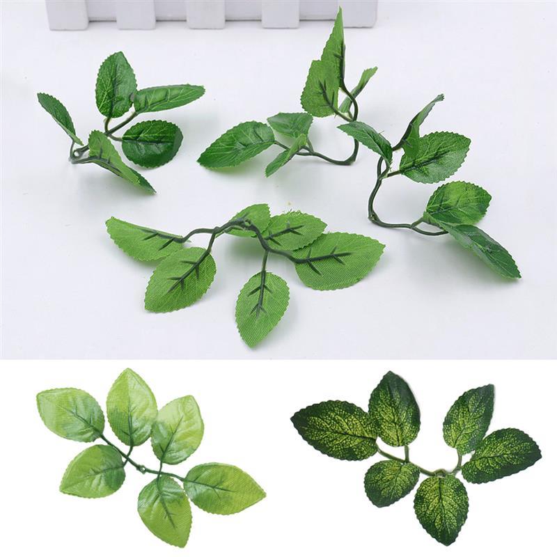 10 stuks kunstmatige bladeren bruiloft huisdecoratie rozenblaadjes diy knip- en plakwerk nepbloemen kunstplanten