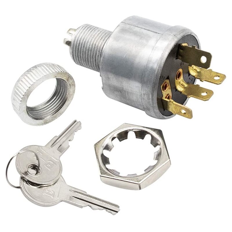 Topfor Ezgo Ignition Switch, Starter Switch Key Fits for Txt Golf Cart 33639-G01: Default Title