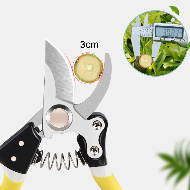 Garden Hand Pruner With SK5 Steel Blades Pruning Shear Garden Cutting Tools For Tree Trimmers Orchard Shears
