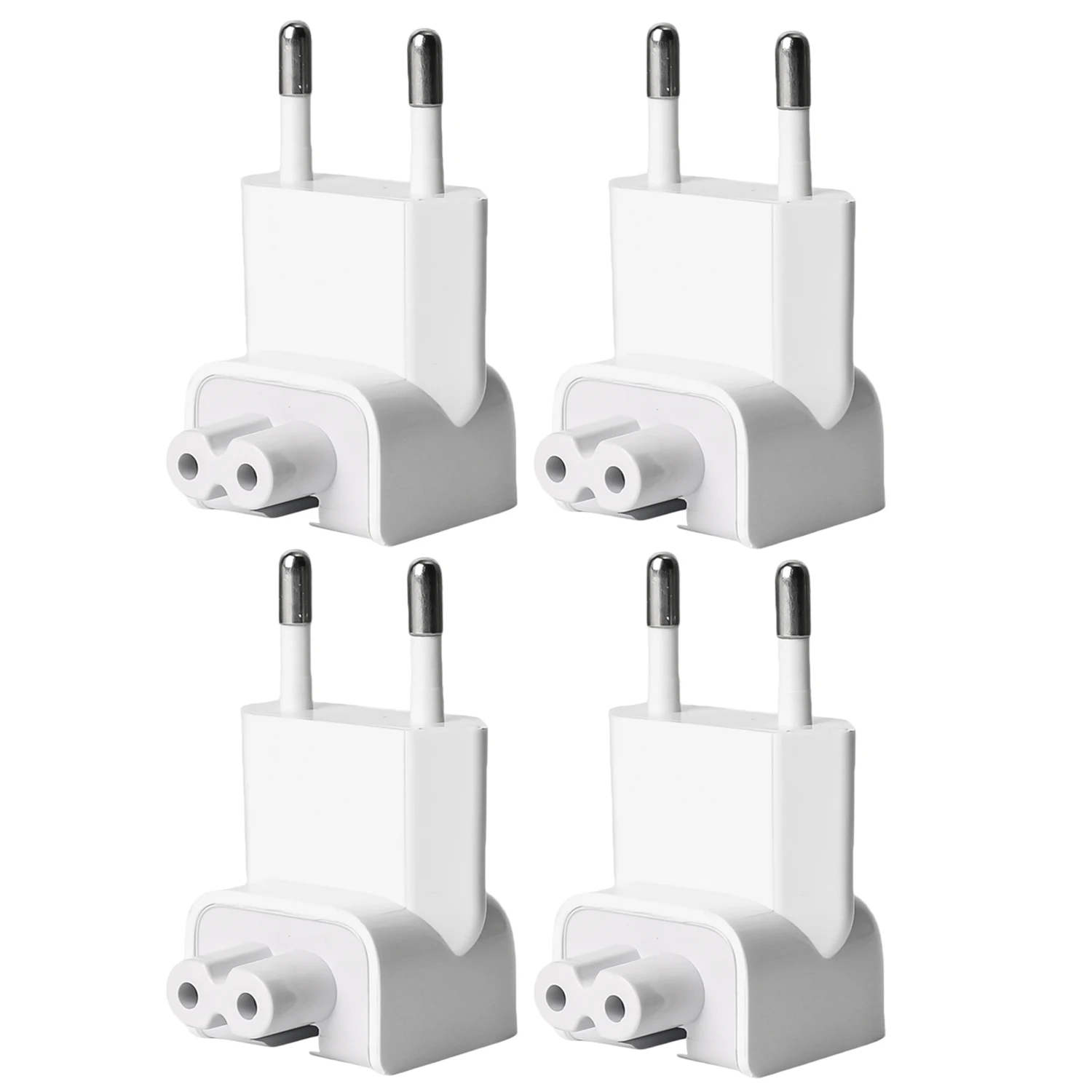 5/1Pack EU AC Power Plug Adapter Travel Wall Outlet Converter Duck Head for MacBook MagSafe 45/60/85W for IPad 10W/12W Adapters: Yellow