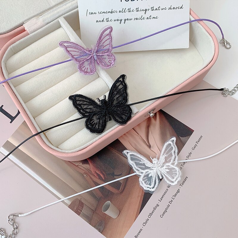 Spitze Schmetterling Halskette für Frauen