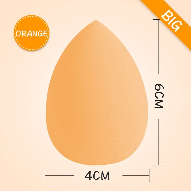 Makeup Foundation Sponge be Bigger into Water Blender Blending Cosmetic Puff Flawless Powder Smooth Water Puff: orange