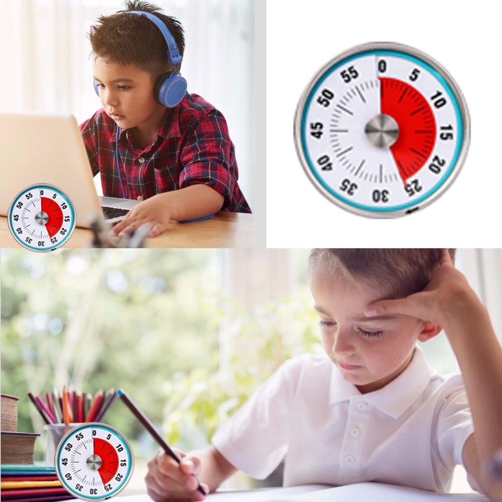 Clockwork Timer Mute Countdown Timer 60 Minuten Mechanische Timer Management Tool Klaslokaal Meeting Conference Digitale Timer
