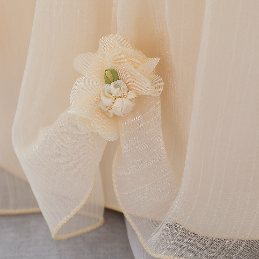 Flower Girl Dresses Birthday Dress for 1 Year Baby Girl Princess Dress Party and Wedding White Bridesmaid Dresses for Kids