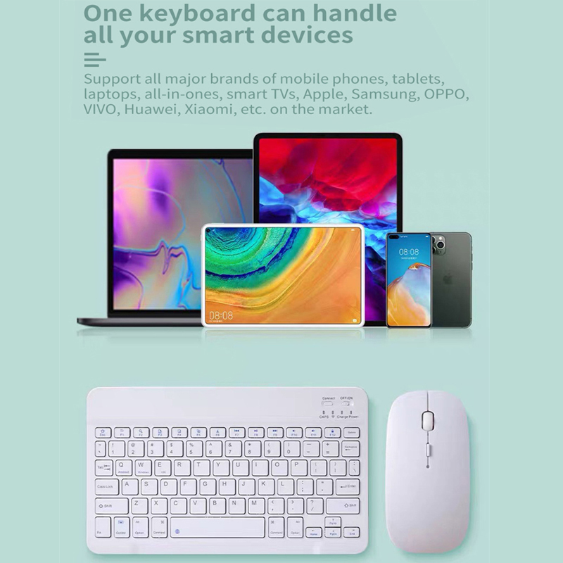 Universelle kabellose tastatur und mini-maus für laptop, tablet, smartphone und ipad 5th , 6th , 10.2 air 3 mit bluetooth-verbindung