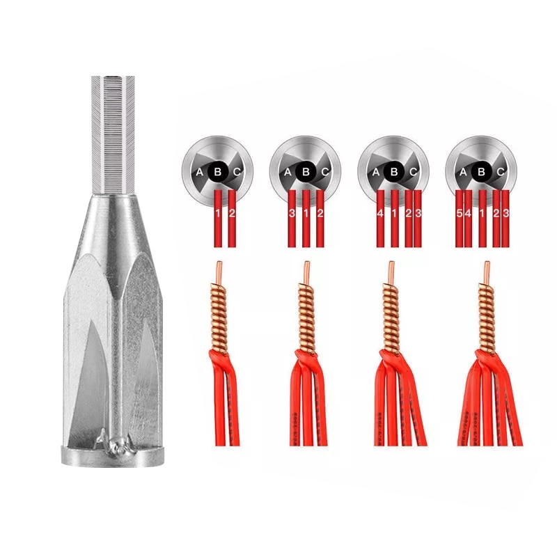 Kabel Connector Terminal Wire Twisting Tool Twister Lijn Voor Boormachine Drivers Automatische Elektrische Hand Twist Gereedschap Peel-Gratis