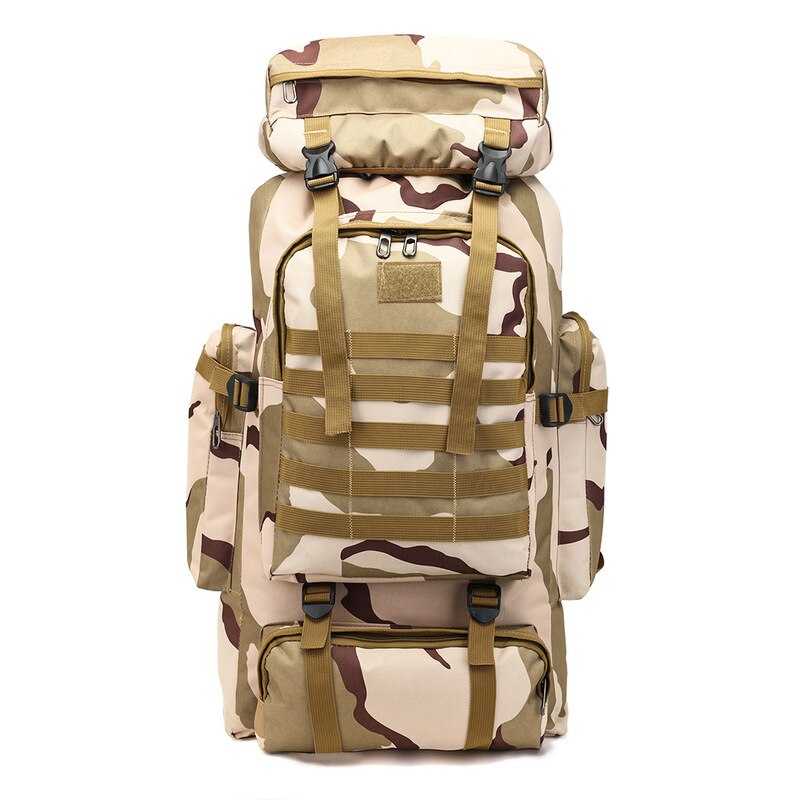 Mochila de gran capacidad 80 l para hombre Bolso de Newhotstacy 081520, mochila de camuflaje para deportes al aire libre, mochila de viaje