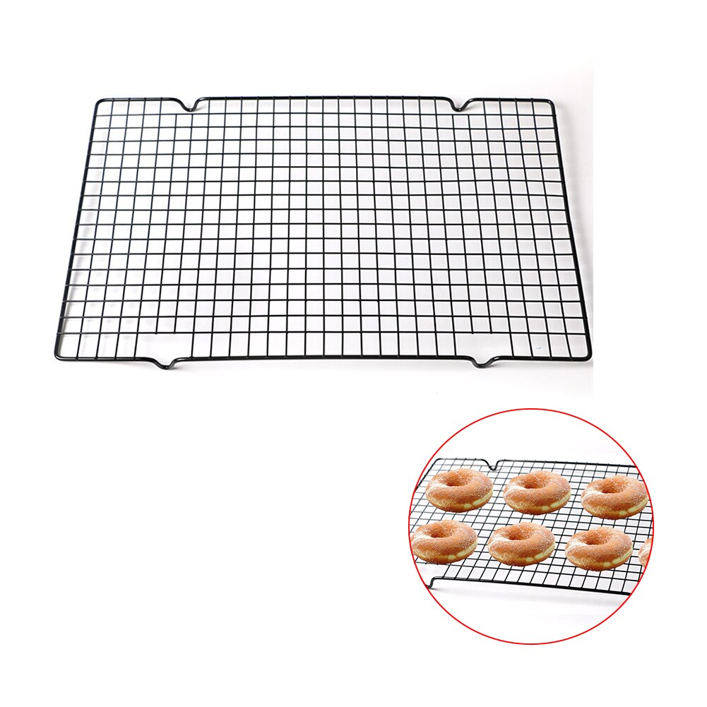Accesorios de rejilla de alambre de cocina de acero al carbono para Picnic, herramienta de enfriamiento para cocinar al aire libre, parrilla de barbacoa para pastel