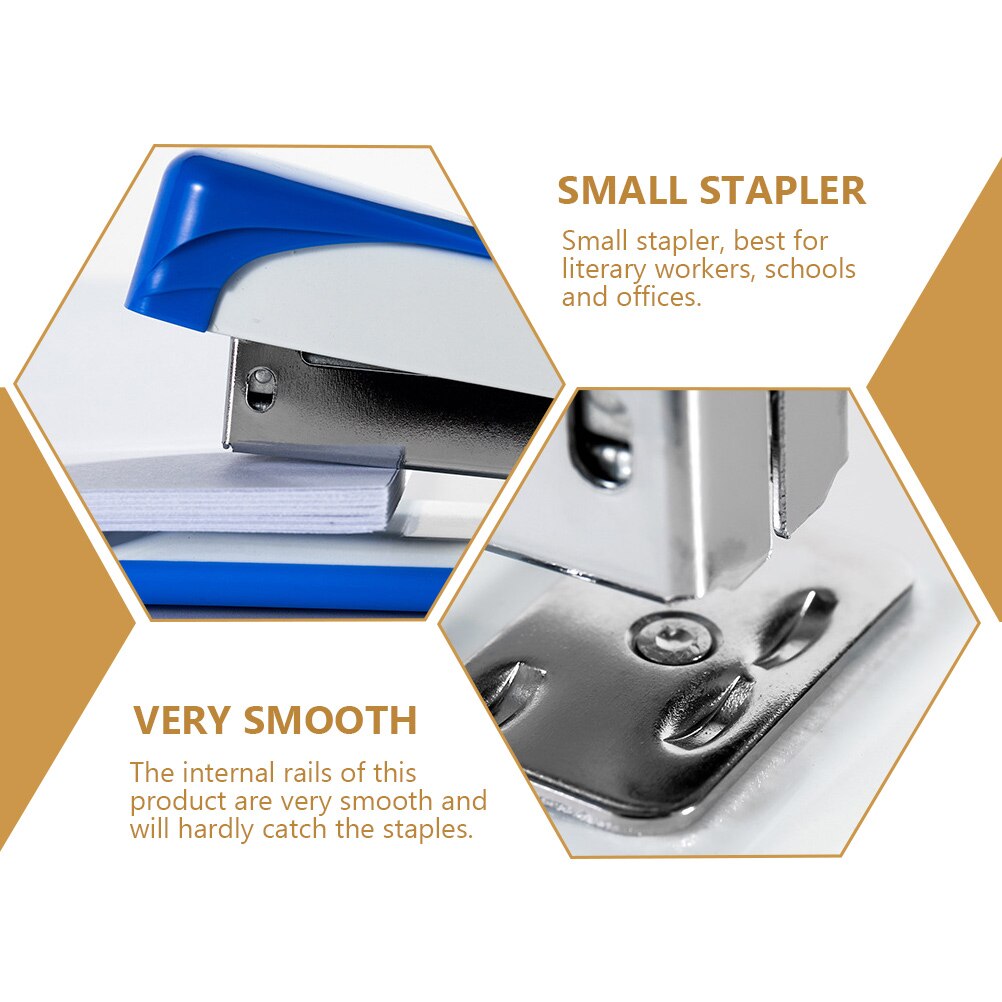 2Pcs Standard Staplers Metal Staplers for Desk School Office Home Stapler Stapling Tool