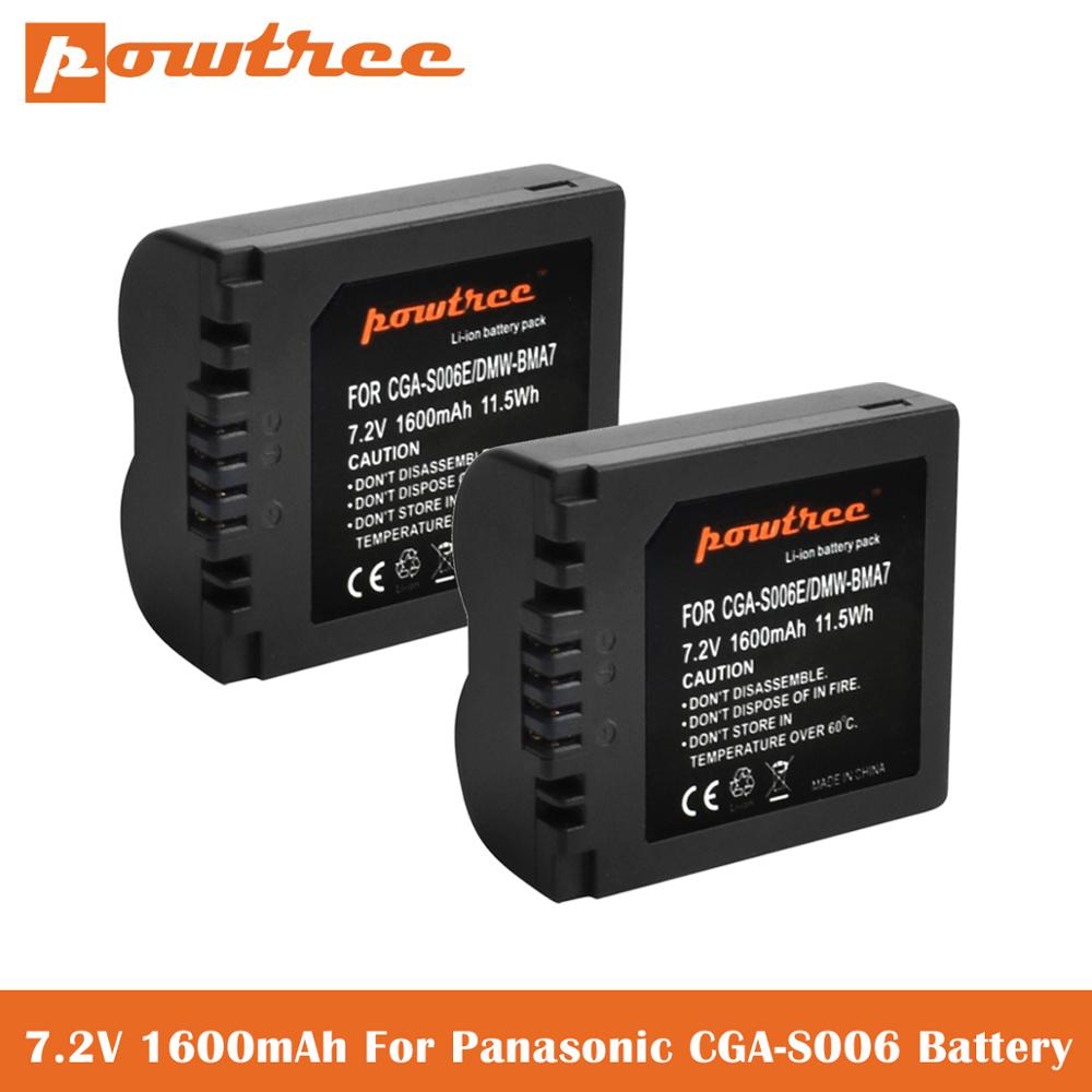 CGA-S006 DMW-BMA7 CGA S006 DMW BMA7 batería Li-Ion + cargador de batería LCD para Panasonic DMC FZ7 FZ8 FZ18 FZ28 FZ30 FZ35 FZ38 L50: 2 Picec Battery