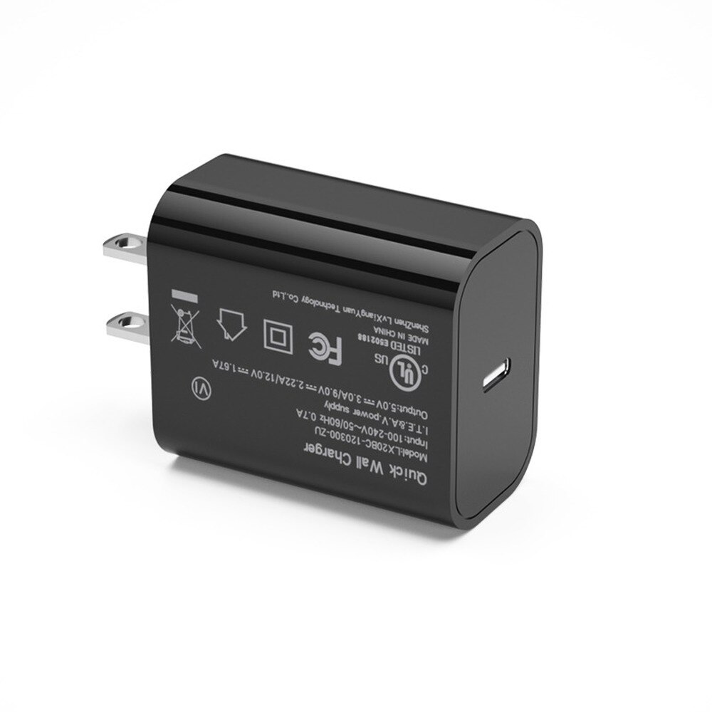 UL FCC PSE Approved US JP Plug in AC DC 20W Power Adapter Charger 5V 9V 12V Fast Charger For iPhone 13 Pro Max