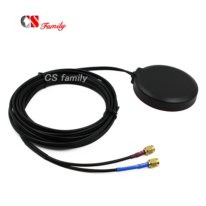 M2M IOT LTE GPS combo antenna,network 4G LTE GPS GLONASS external antenna W/sma male,3m cable, LTE CAT-11/GPS 2 IN 1 antenna 1pc