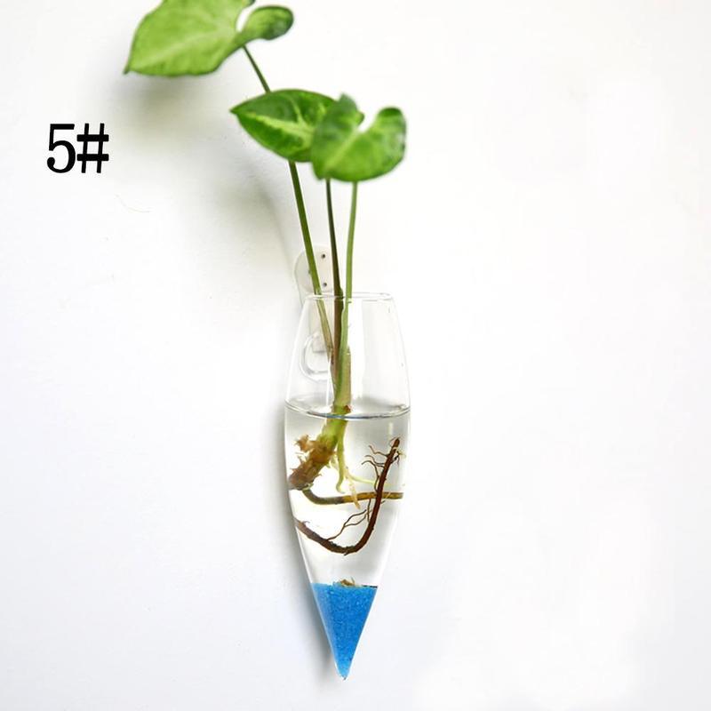 8 Shapes DIY Clear Hanging Glass Vase Flower Plants Terrarium Wall Fish Tank Aquarium Container Homw Decor: 5