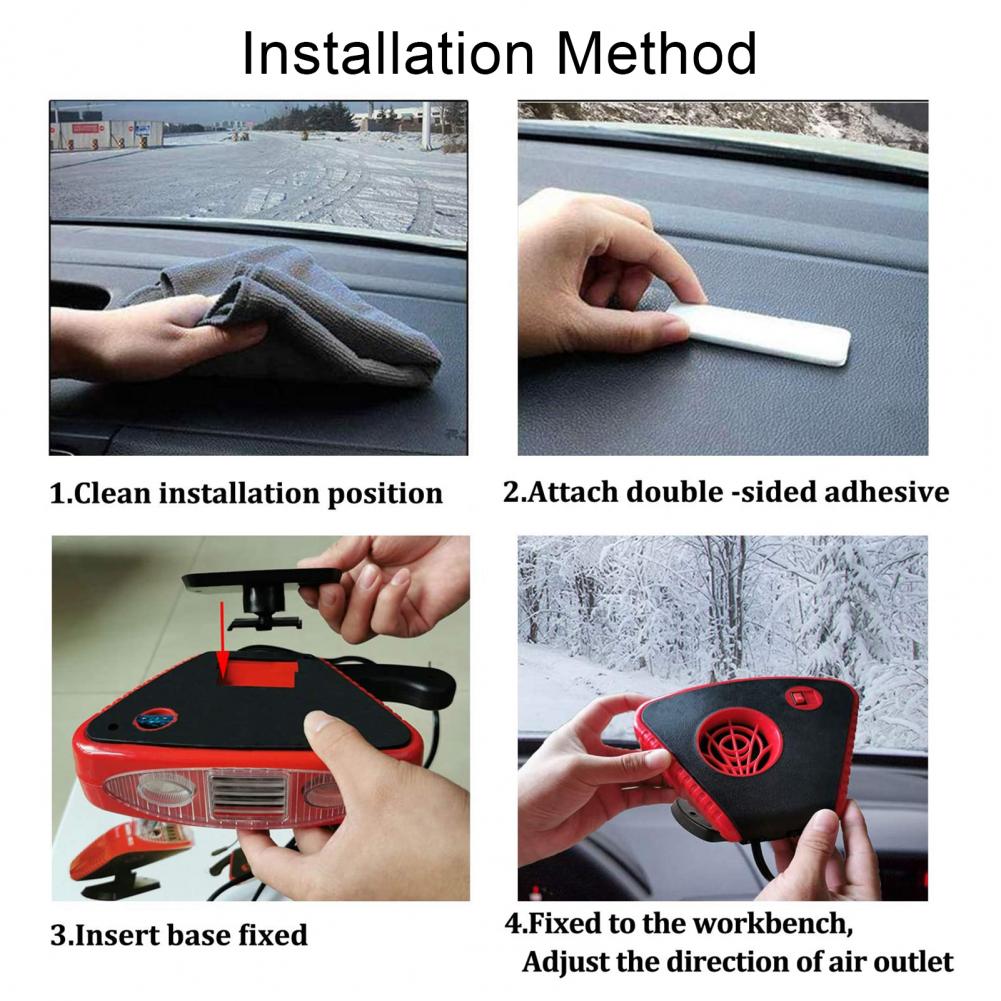 12V Universal Truck Heater Heating Cooling Vehicle Windscreen Demister Defroster Car Heater Defroster Demister Auxiliary Heater