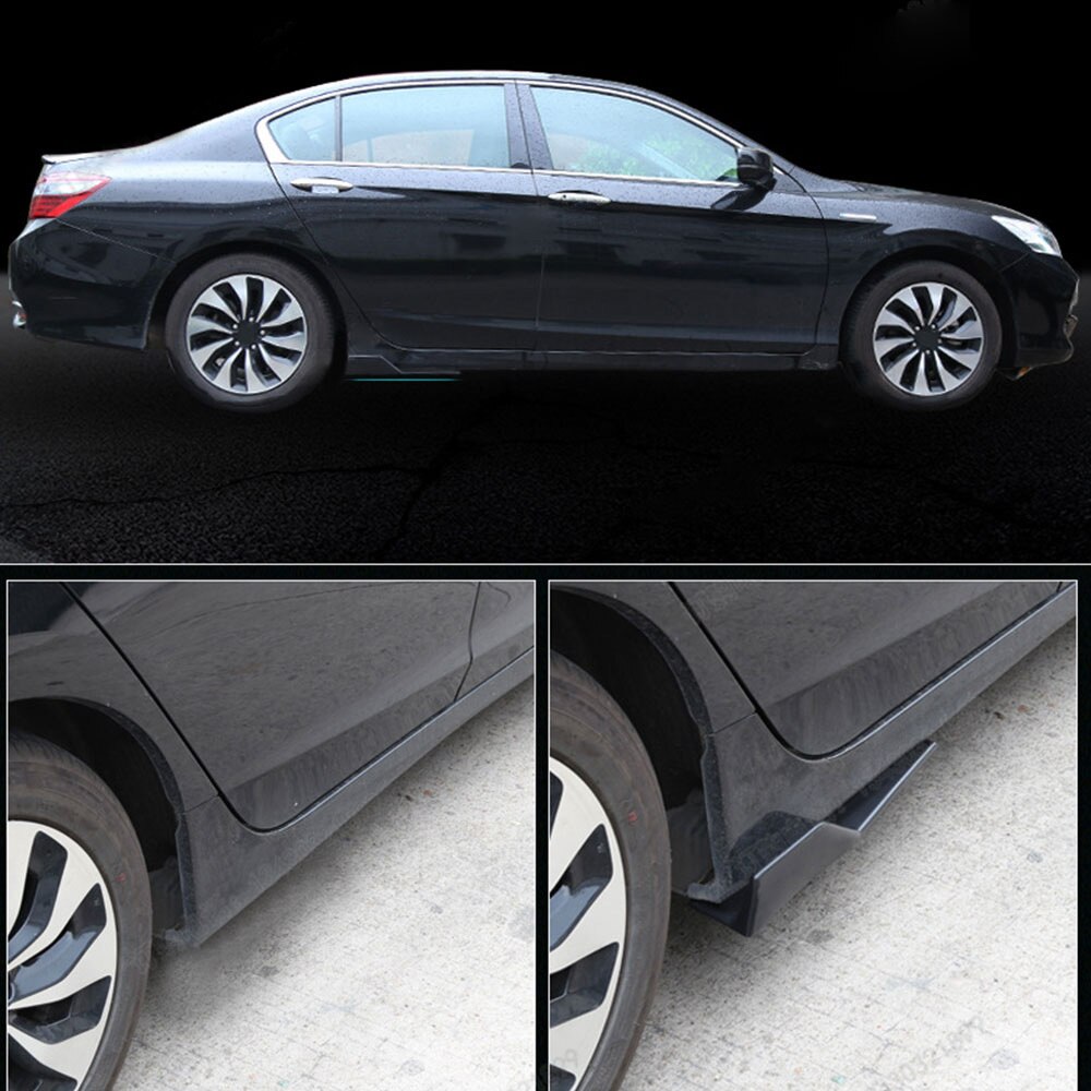 45cm universella bilkaross sidokjol rocker splitters strakes förlängning splitters gjutning trim bilskydd tillbehör