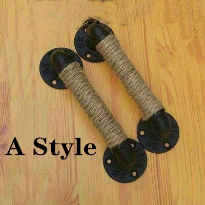 Industrial Style Pipe Furniture Handle Sliding Barn Wooden Door Handles A Style