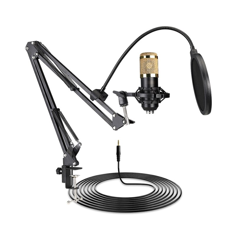 Condenser Microphone Bundle BM-800 Mic Set for Stu dio Recording & Brocasting Microphone Kit for Pc Computer