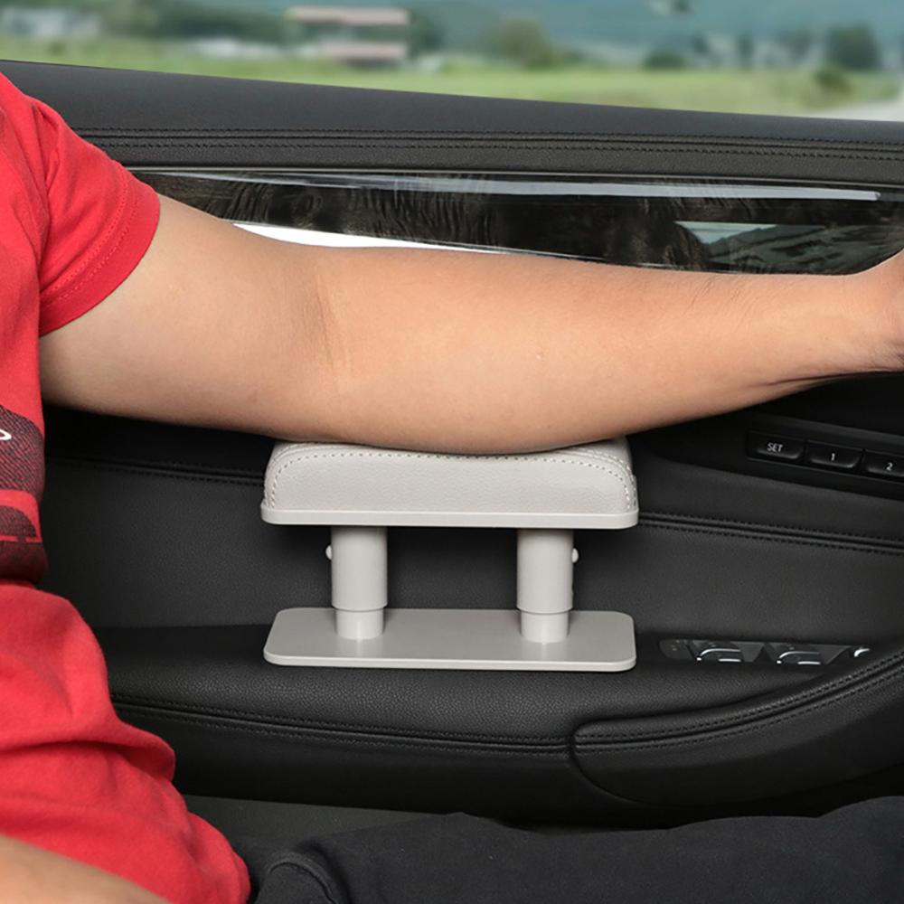 Reposabrazos Universal ajustable para coche, soporte para codo izquierdo, almohadilla antifatiga, cojín para aliviar la fatiga del brazo del conductor, accesorios interiores