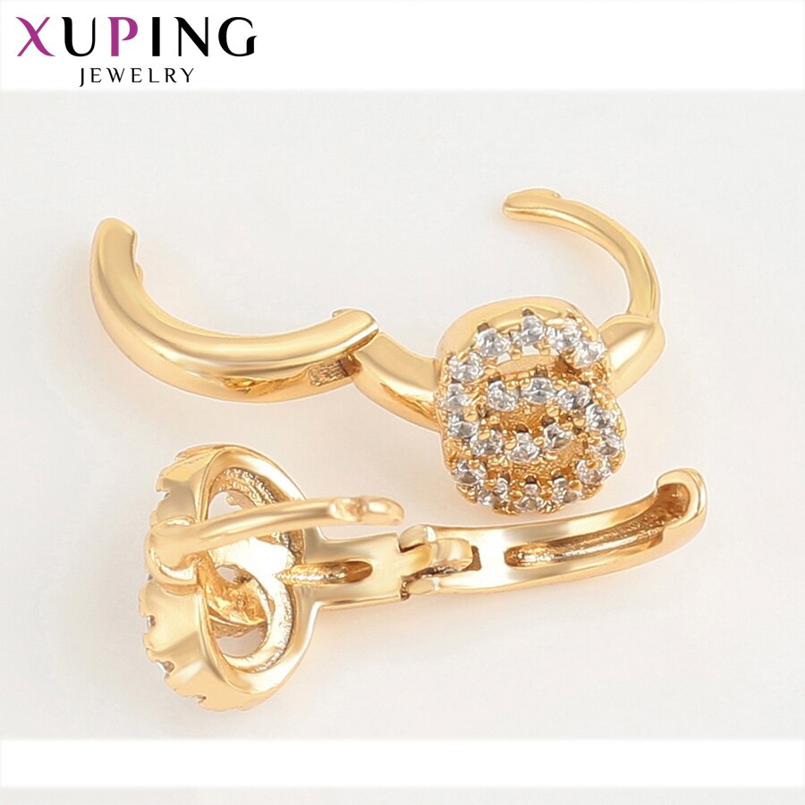 Xuping Europäischen Stil Band Ohrringe Temperament Synthetische Zirkonia Neue Arriavl Schmuck 81103