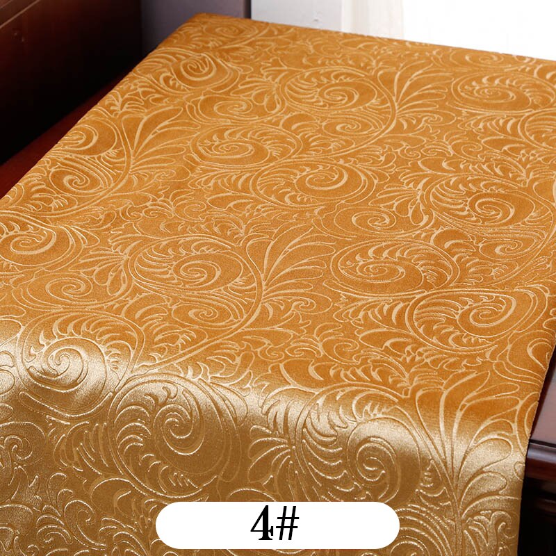 145cm Wide Embossed Golden Upholstery Velvet Fabric For Sofa Burnout Velvet Cloth Curtains Purple Grey Red by the Meter: 4