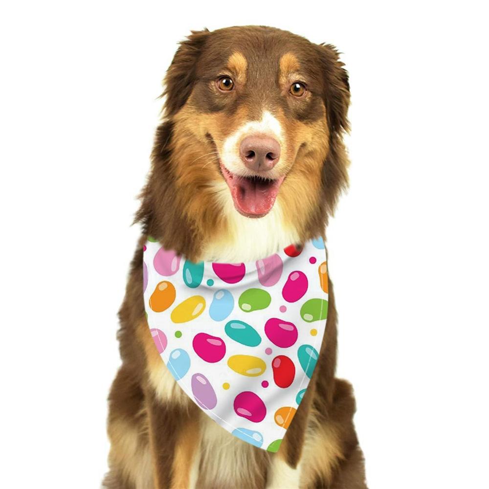 Voedsel Gedrukt Pet Bandana Verstelbare Pet Kat Hond Sjaal Speeksel Handdoek Warm Neck Kraag Halsdoek Tie Bib Bandana Dierbenodigdheden