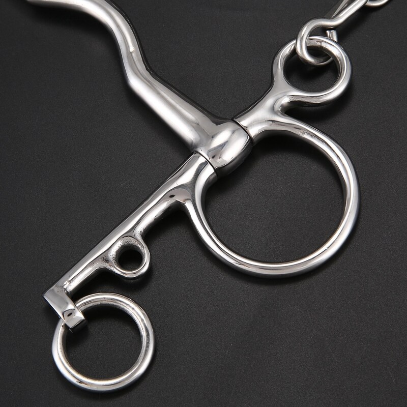 On Time Trader England Elevator Bit With Waterford Mouthpiece - German & Stainless Steel Horse Bit