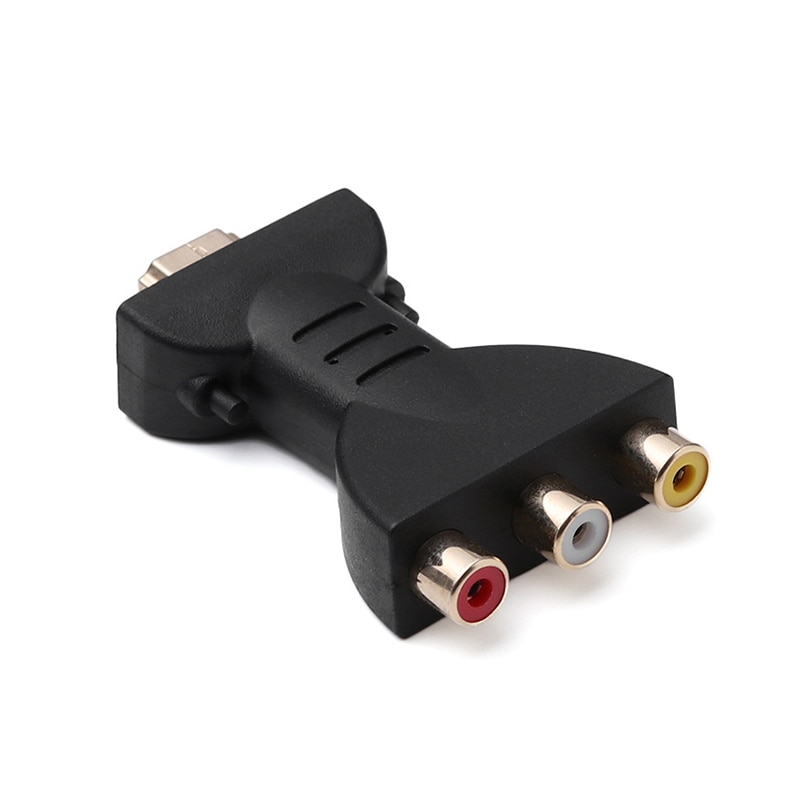 Vga a Hdmi componentes de la computadora Mini sonido AV Digital Cables señal HDMI a 3 RCA cobre conversor plástico Video