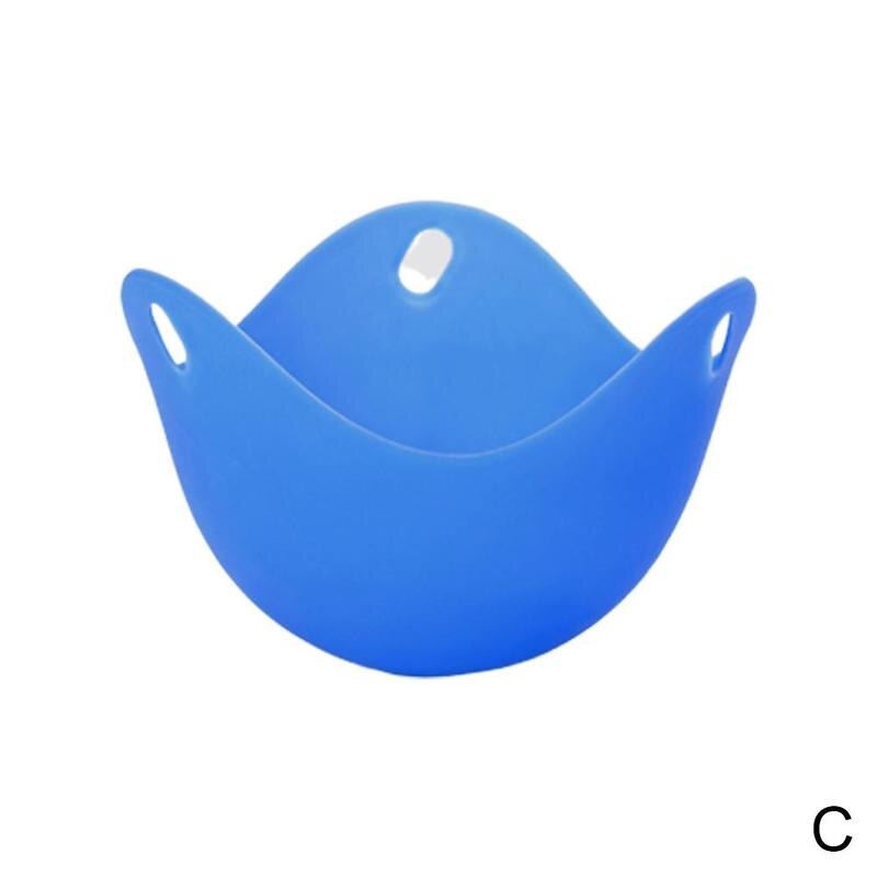 High Temperature Silicone Egg Poacher Poaching Pods Egg Mold Bowl Rings Cooker Kitchen Cooking Tools: blue