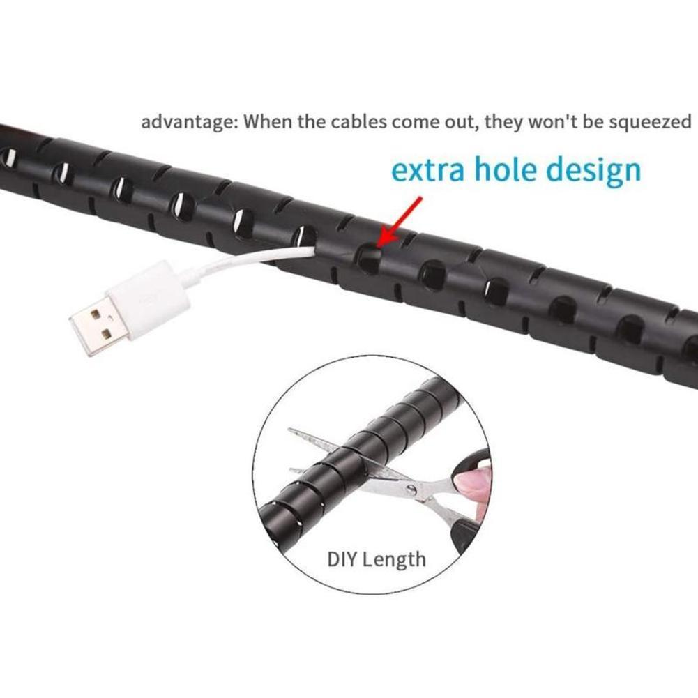 Cable Protector Cable Wire Winding Pipe Wrapping Wire Organizer Sheath Tube Pe Cable Sleeve Harness Hose Wound Tube