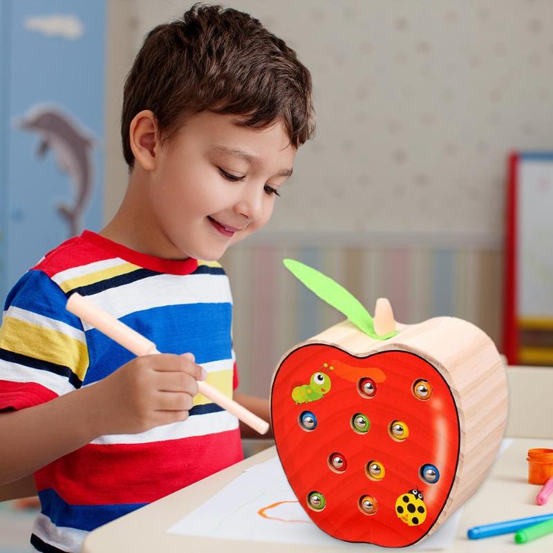 Vroegschoolse Educatie Vangen Worm Game Fruit Vorm... Grandado