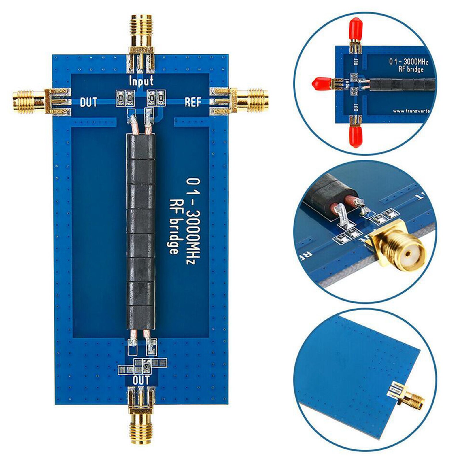 RF SWR Reflection Bridge Inductance Capacitance Measurement Tool