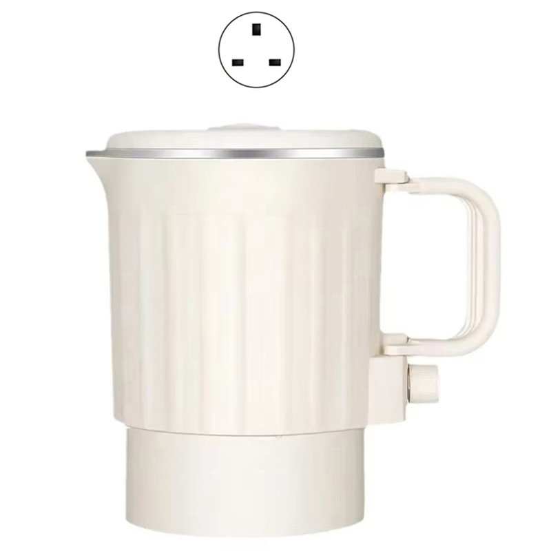 VELIF-Mini-waterkoker Draagbare roestvrijstalen opvouwbare reisketel op te bergen Elektrische waterkoker Huishoudelijke waterkoker: Transparant