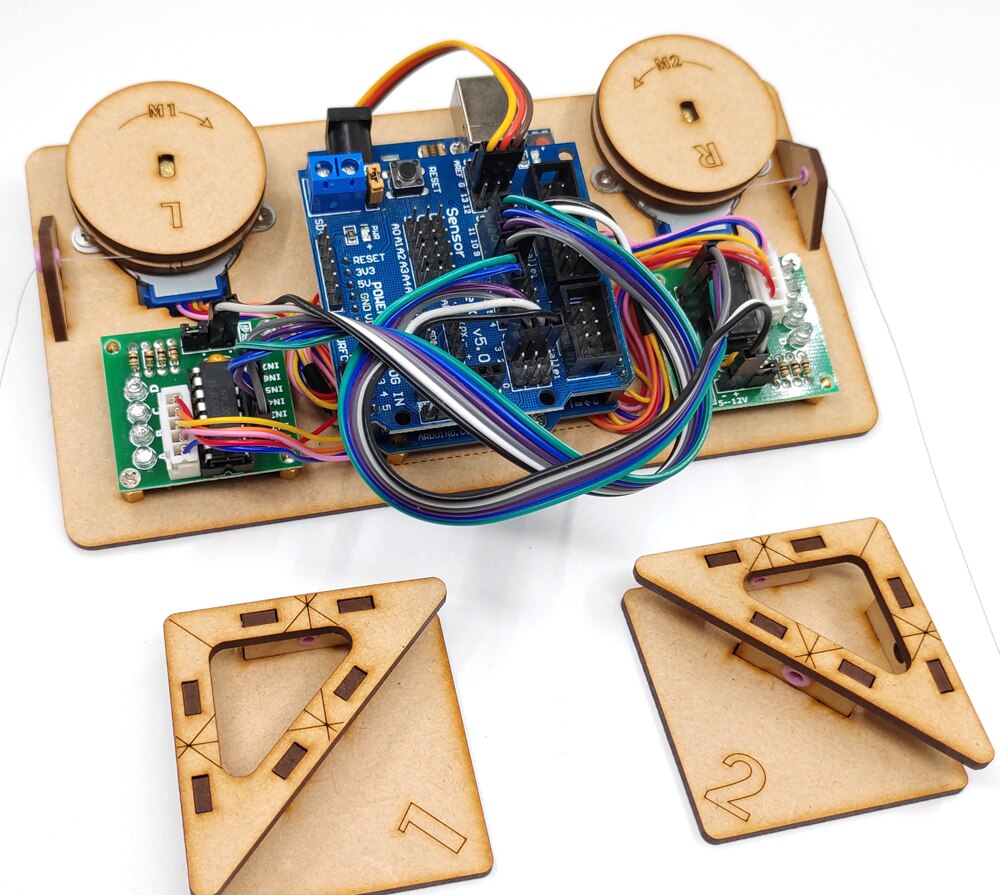 Pintura de pared robot scribit maker project suite polargraph