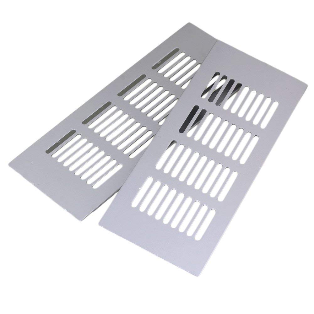 2 stk firkantet 150mm 200mm 250mm 300mm udluftningsgitter aluminium ventilation åndbar