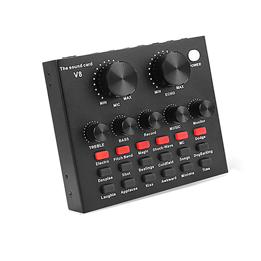 USB Sound Card With Return Function Multi-purpose Live Broadcast Sound Card Sound Card Mixer For PC Phone Computer