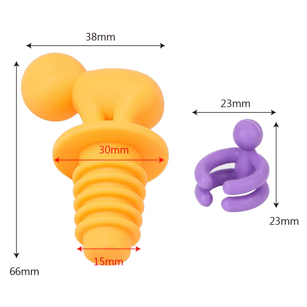 Leuke Wijn Flessenstop Mixproof Label 7 Stks/set Lekvrije Siliconen Wijnglas Drinken Cup Marker Stopper Bar Feestartikelen