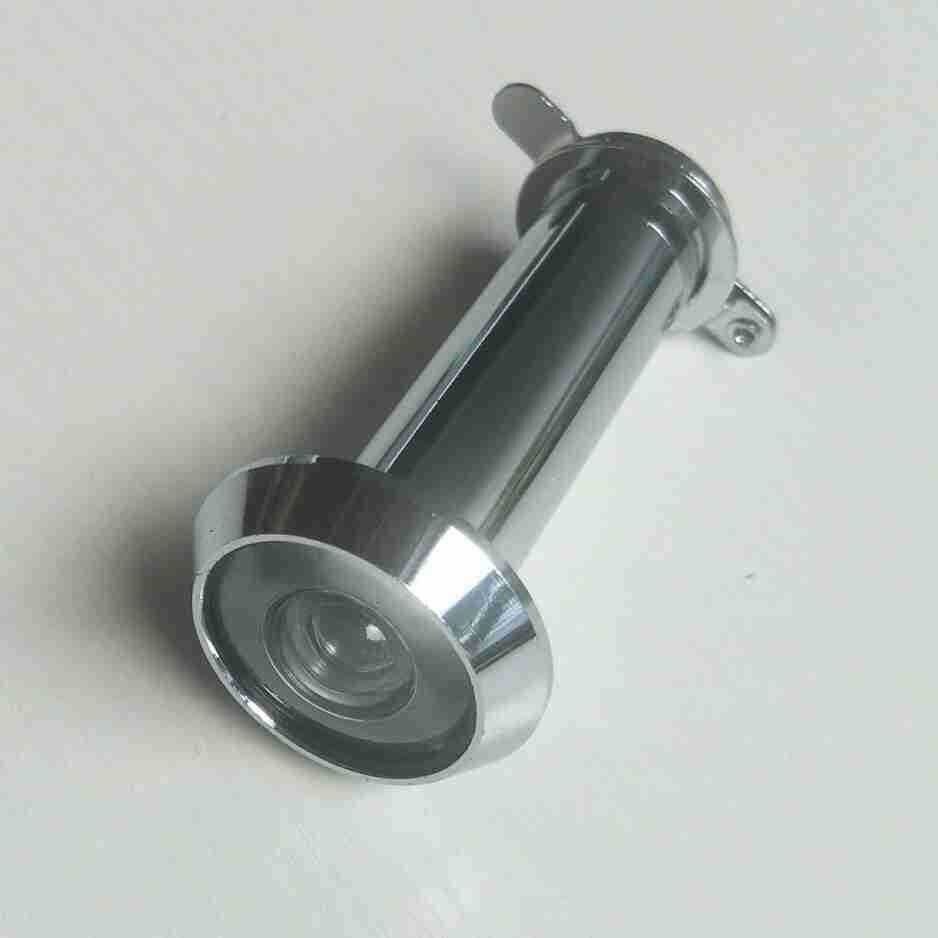 16 lichte binnendeuren van hout met kattenoogopening, geschikt voor dikke deuren, 50-90mm zinklegering veiligheidsdeuren met kattenoogopening