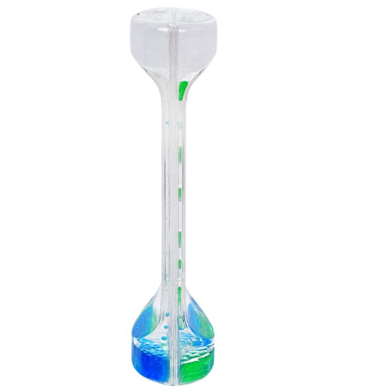 Liquid Timer Bubble Motion Timer for Sensory Play Visual Bubble Gravity Blue+Green