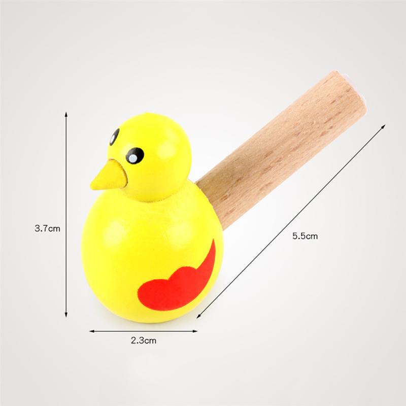 15Pcs Houten Vogel Fluitjes Cartoon Fluitje Vogel Vorm Speelgoed Kids Fluitje Educatief Voor Kinderen (Willekeurige Kleur)