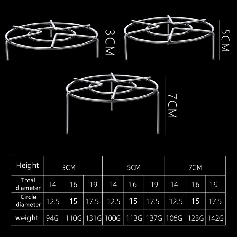 Stainless Steel Steamer Rack Multi Purpose Steam Tray Stock Pot Steaming Tray Stand Kitchen Cookware Rice Cooker Cooking Tool