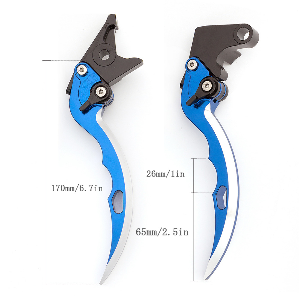FX CNC – lame de couteau de moto réglable en aluminium, leviers d&#39;embrayage de frein pour Yamaha YZF R1 YZF R6 FZ1 FAZER TRX 850 R6S VERSION américaine