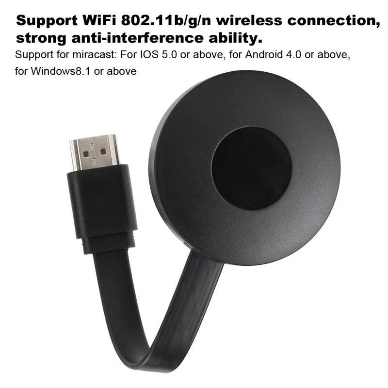 Wifi Wireless Display Dongle TV Media Streamer Receiver Screen Mirroring Device for Video Display Adapter